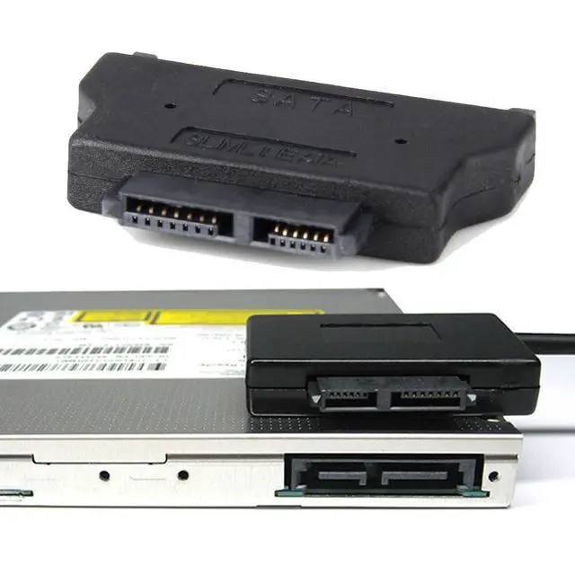 Alt view image 5 of 7 - SATA 22Pin Male to Slimline SATA 13P Female HDD HD Hard Disk Drive Convertor Adapter 6Gbps for Universal Laptop CD DVD-ROM Optical Bay