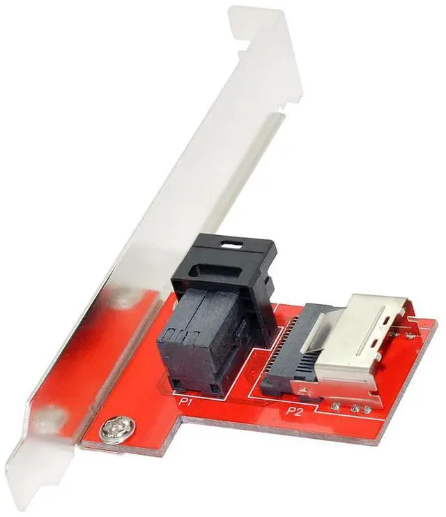 Main image of PCI-Express PCI-E 4.0 Mini SAS SFF-8087 Female to SAS HD SFF-8643 Female Adapter PCBA Reversible with 12cm Bracket
