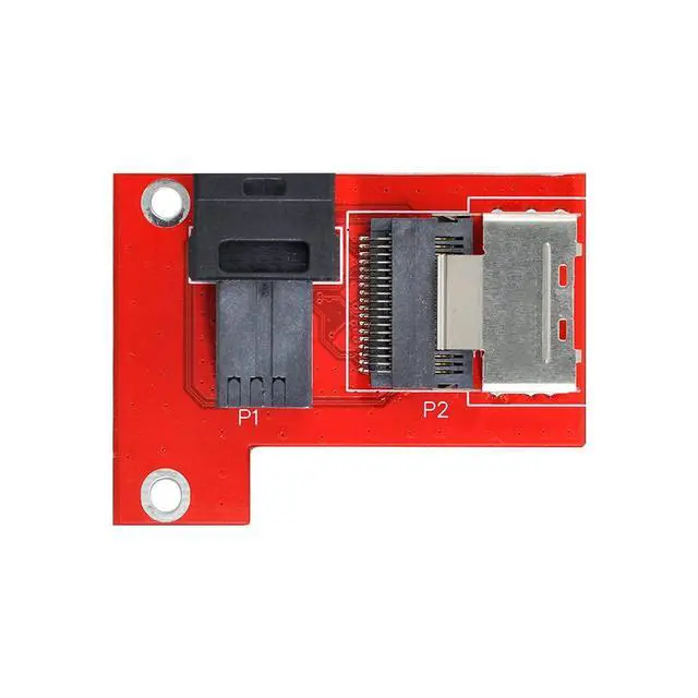 Alt view image 7 of 7 - PCI-Express PCI-E 4.0 Mini SAS SFF-8087 Female to SAS HD SFF-8643 Female Adapter PCBA Reversible with 12cm Bracket
