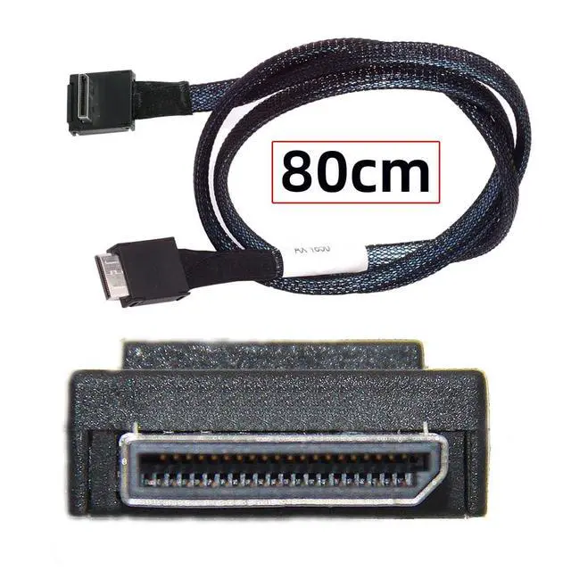 Alt view image 2 of 7 - OcuLink PCIe 4.0 PCI-Express SFF-8611 4i to SFF-8611 Data Active Cable Down Angled 90 Degree Connector for eGPU SSD External Graphics Card 80cm