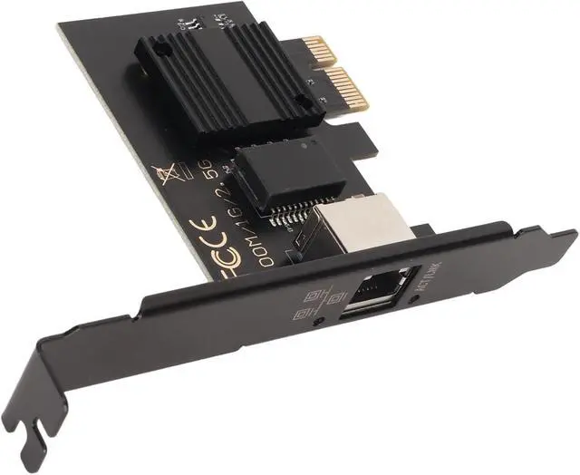 Alt view image 5 of 6 - PCIe Network Card, I226 V Chip 2.5Gbps Ethernet Adapter with Low Profile Bracket, for Desktop Gaming Server Workstation 7/8/10/11 OS X Laptop