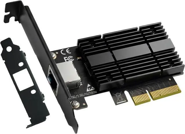 Main image of 10Gb PCIe Network Card with AQC113 Chip, 10000M/5000M/2500M Network Adapter NIC, PCI Express X4,X8,X16, PCIE Gigabit Ethernet Card for Windows 10/11, Linux Kernel 5.16.18/RHEL8.6, VMware ESXi8.0