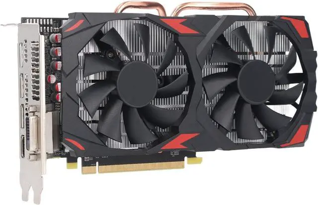 Alt view image 4 of 7 - RX580 8GB GDDR5 Graphics Card, 256Bit 1284MHz Core Frequency PCI Express 3.0 Gaming GPU with Cooling Fans, for PC
