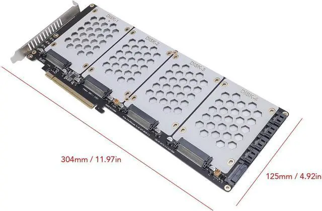 Alt view image 2 of 7 - U.2 to PCIe 4.0 X8 Adapter, Faster Data Transfer Speeds, Wide Compatibility, Easy Installation, PCIE4.0, X8/X16 Support, Quality Materials, Stable Performance, Heat Dissipation