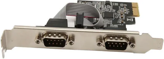 Alt view image 7 of 7 - PCIE RS232 Expansion Card PCIe Serial Host Controller Card with 2 Port PCI Express RS232 DB9 Serial Port, ASIX AX99100 Chip, Support for Windows