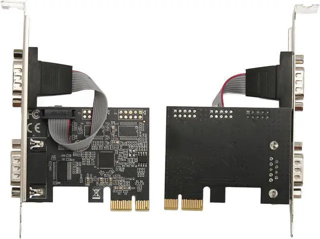 Alt view image 4 of 7 - PCIE RS232 Expansion Card PCIe Serial Host Controller Card with 2 Port PCI Express RS232 DB9 Serial Port, ASIX AX99100 Chip, Support for Windows