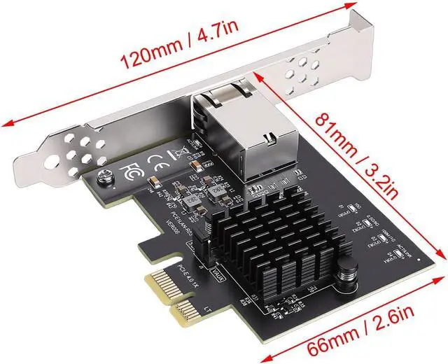 Main image of PCIe X1 10Gb Network Card, 10Gbps Ethernet Adapter with RTL8127AT Controller and PXE Boot Support, for Desktop Server NAS 11 10