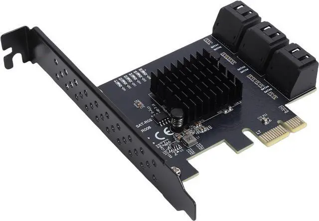 Alt view image 6 of 7 - 6 Port PCI E to Serial ATA 3.0 Controller Expansion Card for Fast Data Transfer Compatible with and Systems
