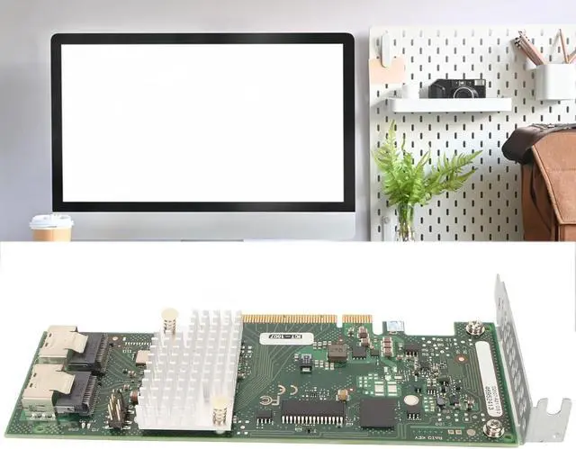 Alt view image 3 of 7 - High Speed Transmission, 2 SAS Interfaces, Flexible Array Configuration, PCIe Interface, High PerformanceController Card 6Gbps 2 SAS SSF 8087 for Computer Disk