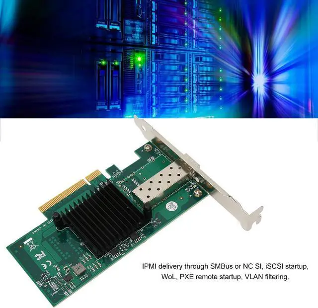 Alt view image 4 of 7 - 1000Mbps PCIe SFP Network Card,82599EN Ethernet Adapter,PCI Express X8 5.0GTS Gigabit Ethernet Card,LC WOL ISCSI SFP Home Gigabit Server Adapter for