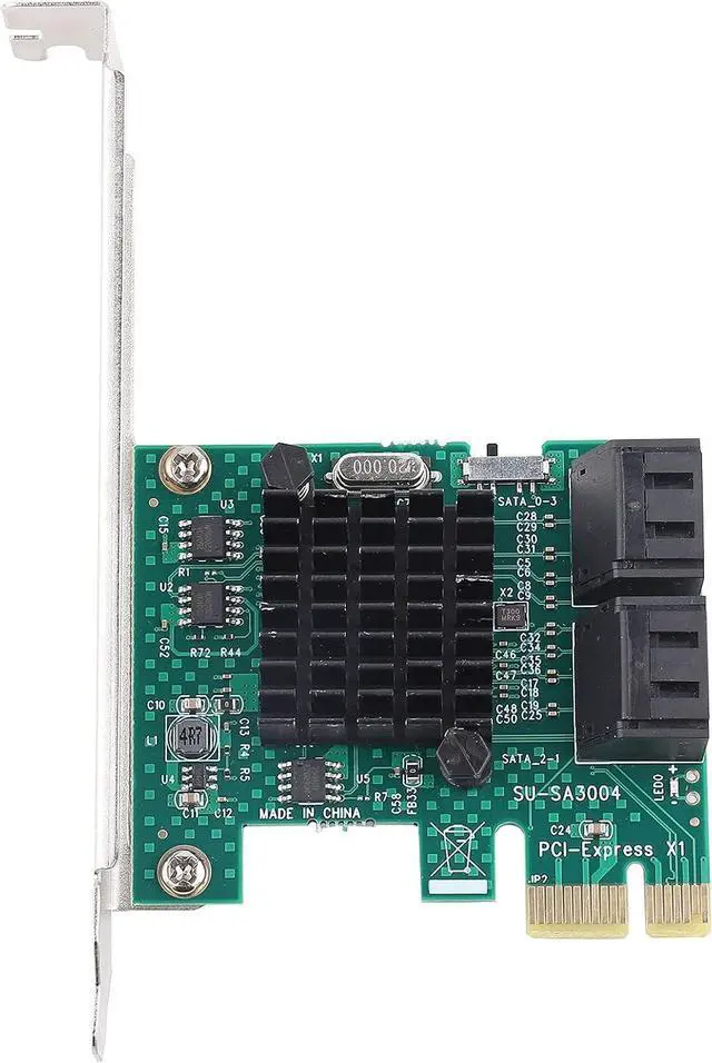 Main image of 3.0 Expansion Card 4-Port PCIE to 3.0 Expansion Controller Adapter for Narrow Spaces, Thick GoldPlated PCIE Interface, Card with Larger Heat Sink