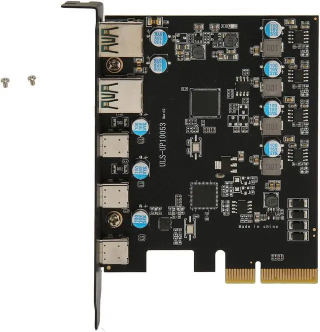 Main image of PCIe to Type C Expansion Card, 20Gbps USB3.2, 4 Power Ports, for Desktop Computer, Universal PCIe Interface,7 8 10, OS X 10.8.2