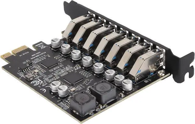 Alt view image 7 of 7 - 7 Port PCIE Expansion Card with High Speed USB 3.2 GEN1 5Gbps, Stable Power for 7, 8, 10, 11,