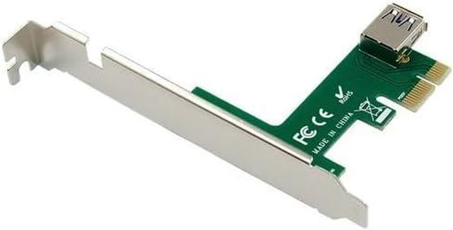 Alt view image 2 of 6 - PCIe x1 to Dual 32-bit PCI Expansion Card USB 3.1 Enabled, External Power, Flat Cable, Compatible with Tax/Sound/Video Cards