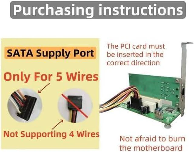 Alt view image 3 of 6 - PCIe x1 to Dual 32-bit PCI Expansion Card USB 3.1 Enabled, External Power, Flat Cable, Compatible with Tax/Sound/Video Cards