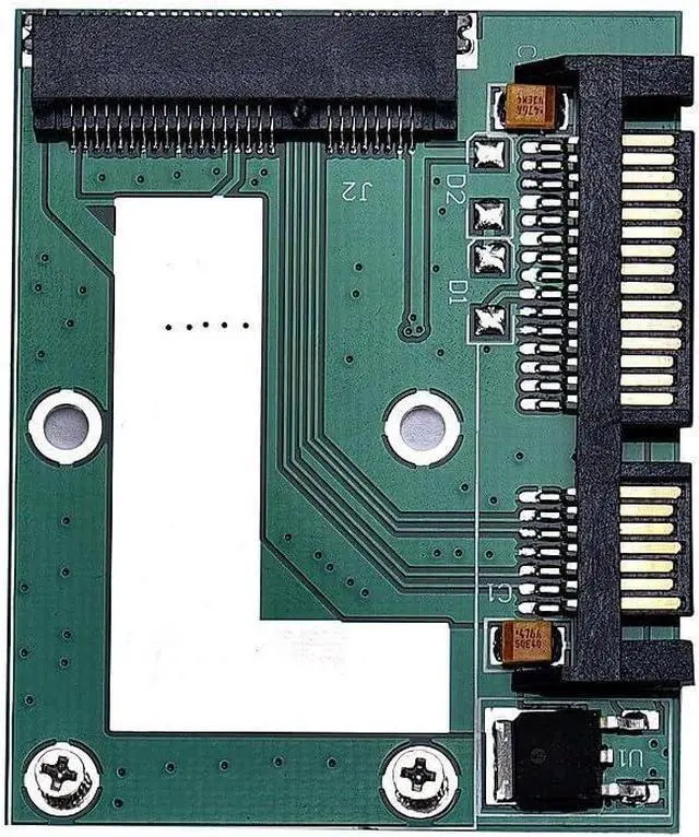 Alt view image 4 of 7 - 2PCS mSATA SSD to 2.5'' SATA 6.0 GPS Adapter Converter Card Module Board Pad Pcie