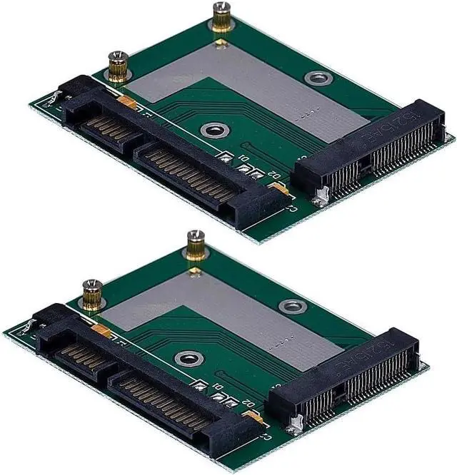 Alt view image 2 of 7 - 2PCS mSATA SSD to 2.5'' SATA 6.0 GPS Adapter Converter Card Module Board Pad Pcie