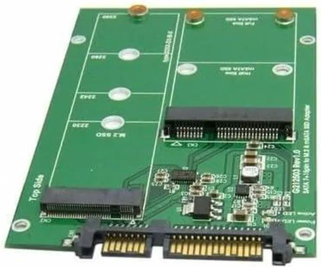 Alt view image 4 of 7 - Mini PCIe 2-Lane USB 3.0 to SATA Adapter for 2.5" Drives with M.2 NGFF B/M-Key & mSATA Support No Brand High Bandwidth