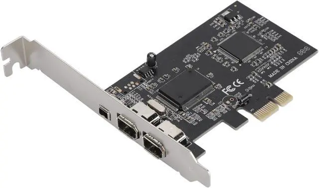Alt view image 2 of 7 - PCIe Card 1x to 1394, Support 800Mbps Hot Swap Support PCIe Firewire Riser Card for Port 1394A 4 Pins