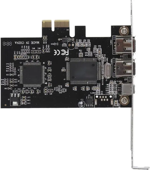 Alt view image 5 of 7 - PCIe Card 1x to 1394, Support 800Mbps Hot Swap Support PCIe Firewire Riser Card for Port 1394A 4 Pins