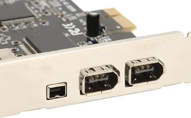 Alt view image 6 of 7 - PCIE Card, PCI Ex1 to External IEEE 1394 Adapter Controller 4 Ports (2 x 6 Pin and 1 x 4 Pin) with Low Bracket for for Server 2003,Vista 7