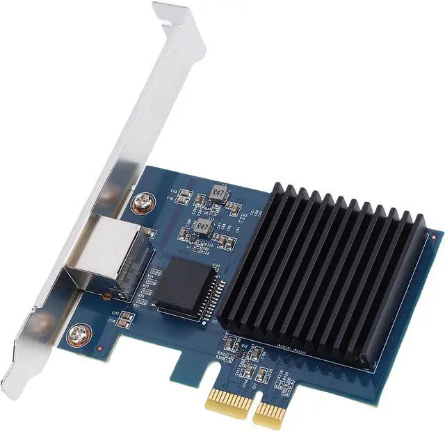 Main image of 10Gbps PCIe Network Card, for Linux, Requires PCI Express x1 Slot Gen 4.0, or Higher (x4, x8, x16), PCI Express Gen 4 X1 to 10 Gigabit Ethernet Adapter