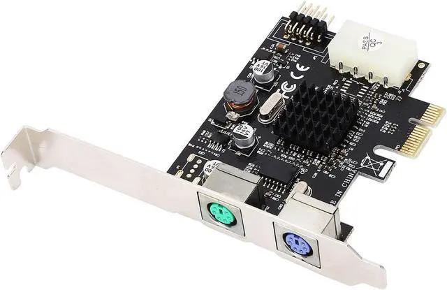 Alt view image 2 of 7 - PCIe to PS/2 Expansion Card, High Temperature PS/2 Mouse Expansion Card