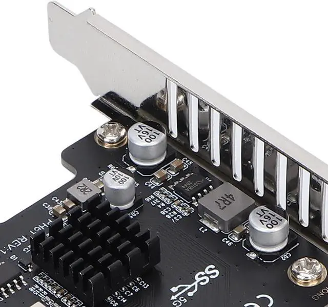 Alt view image 2 of 7 - Hard Disk Expansion Transfer PCIE 1x to USB 3.1 Adapter Card, Connector 1: USB 3.0 20Pin Socket, Connector 2: USB 3.1 20Pin Front Panel Connector