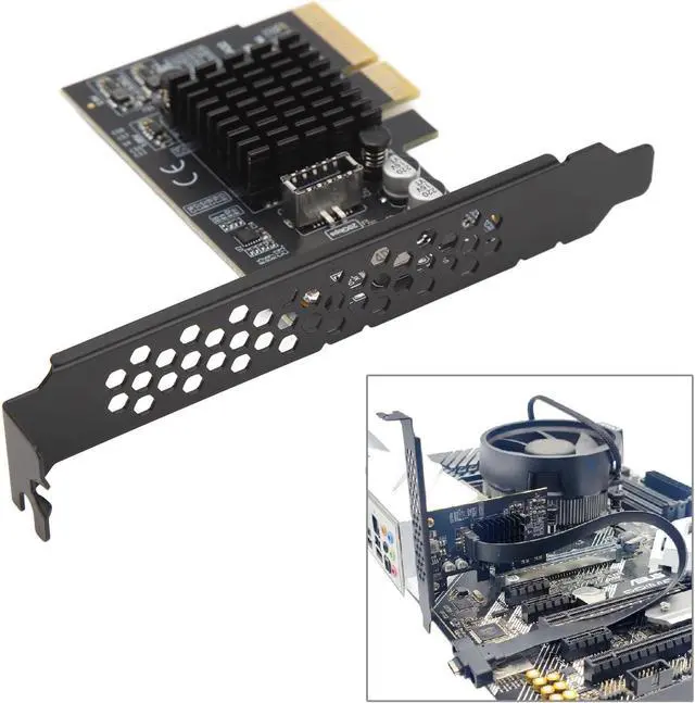 Alt view image 3 of 7 - USB 3.2 Gen 2 Expansion Card, 20Gbps ASM3242 Main Control Type C PCIE to USB 3.2 Expansion Card for 10 11 for OS X Laptop, PCIE to USB 3.2 Expansion Card for Desktop Chassis