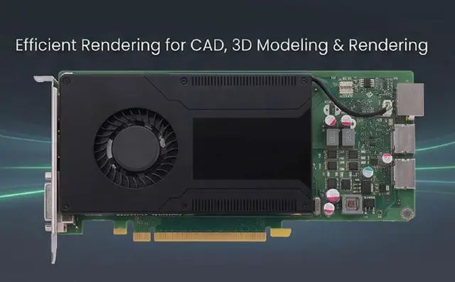 Alt view image 2 of 7 - K2200 Graphics Card, 4GB GDDR5 128 Bit PCIe 2.0 x16 Computer Video Card, 4K Multi Display Support, CAD 3D Modeling Rendering, Low Power Workstation GPU