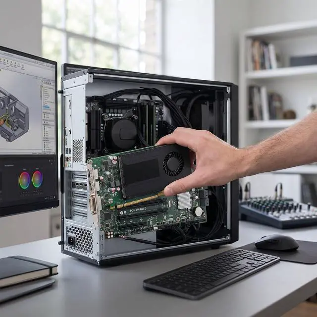 Alt view image 6 of 7 - K2200 Graphics Card, 4GB GDDR5 128 Bit PCIe 2.0 x16 Computer Video Card, 4K Multi Display Support, CAD 3D Modeling Rendering, Low Power Workstation GPU