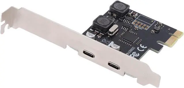 Alt view image 7 of 7 - 5Gbps PCIe to Type C Expansion Card, 2 Port PCIe USB 3.0 Expansion Card for Wins 7, 8, 10, PCIe X1 Interface for PCIE X1, X2, X4, X8, X16