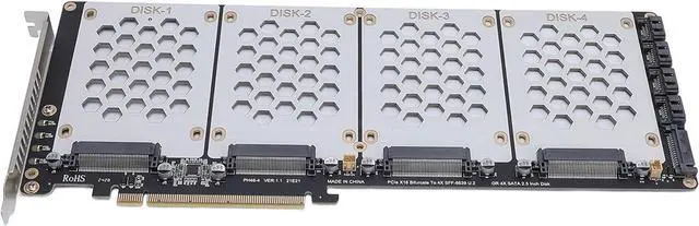 Alt view image 7 of 7 - U.2 NVME to PCIe 4.0 Adapter, Supports U.2 NVME or 2.5in Hard Disks, Hard Disk Computer Internal Components