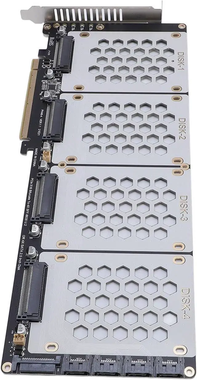 Alt view image 6 of 7 - U.2 NVME to PCIe 4.0 Adapter, Supports U.2 NVME or 2.5in Hard Disks, Hard Disk Computer Internal Components