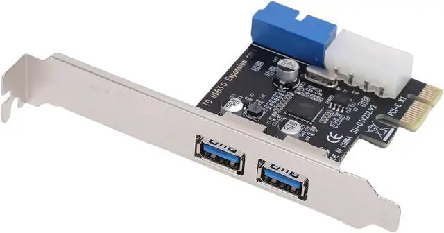 Alt view image 5 of 7 - PCIE High Speed USB 3.0 Expansion Card, 5Gbps, 2 Ports for Desktop Computers, USB 3.0 Expansion Card for PC
