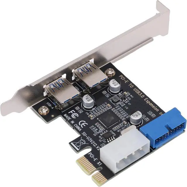 Alt view image 6 of 7 - PCIE High Speed USB 3.0 Expansion Card, 5Gbps, 2 Ports for Desktop Computers, USB 3.0 Expansion Card for PC