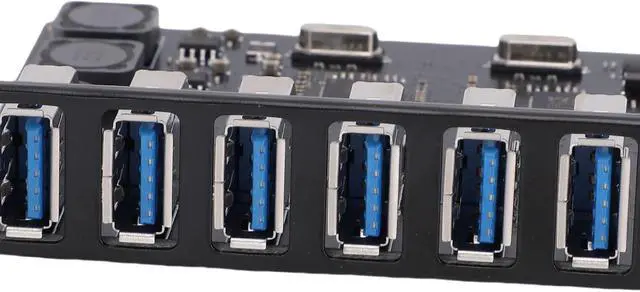 Alt view image 5 of 7 - PCIE USB 3.0 Card 7 Ports PCI E to USB Expansion Card, 5Gbps PCIe USB Hub Controller Adapter for Wins 11/10/8/7