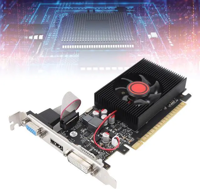 Alt view image 7 of 7 - GT730 4GB DDR3 Graphics Card, PC Video Card with PCI Express 2.0 16X Slot, DirectX 11,4GB Video Memory, Supports DVI VGA HDMI