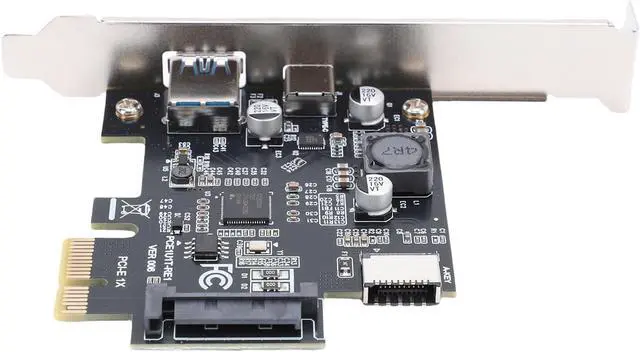 Alt view image 4 of 7 - USB 3.2 Gen1 Expansion Card, USB A, Type C, Type E (A Key), 5Gbps USB PCI Express Expansion Card for Wins 7 8 10 11 2003, for Linux, Plug and Play