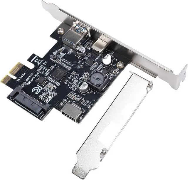 Alt view image 5 of 7 - USB 3.2 Gen1 Expansion Card, USB A, Type C, Type E (A Key), 5Gbps USB PCI Express Expansion Card for Wins 7 8 10 11 2003, for Linux, Plug and Play