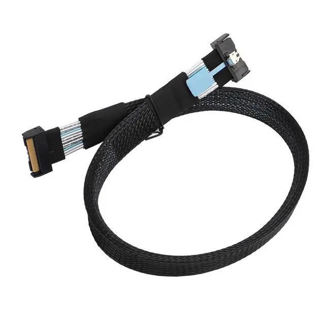 Alt view image 5 of 7 - Professional High Speed PCIE 5.0 Cable MCIO 8i to MCIO 8i for Servers Data Centers 19.7 Inches, 32 GT/s Transfer Speed, OFC Silver Material