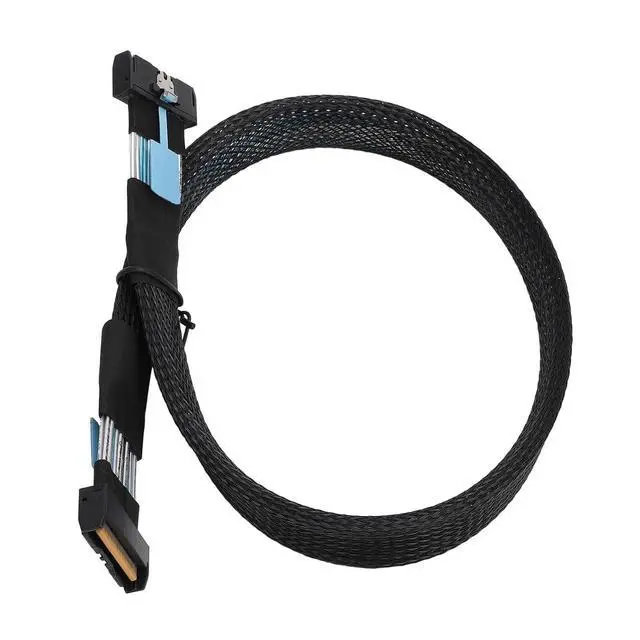 Alt view image 2 of 7 - Professional High Speed PCIE 5.0 Cable MCIO 8i to MCIO 8i for Servers Data Centers 19.7 Inches, 32 GT/s Transfer Speed, OFC Silver Material