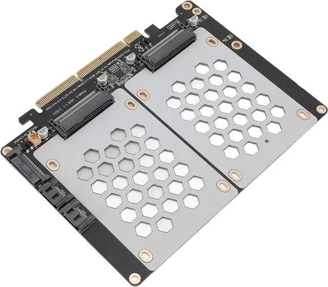 Alt view image 5 of 6 - PCIE 4.0 U.2 Dual SSD Adapter Card with Fast Transmission for High Speed Data Transfer for Professional Users and PC Enthusiasts PCIE4.0 for