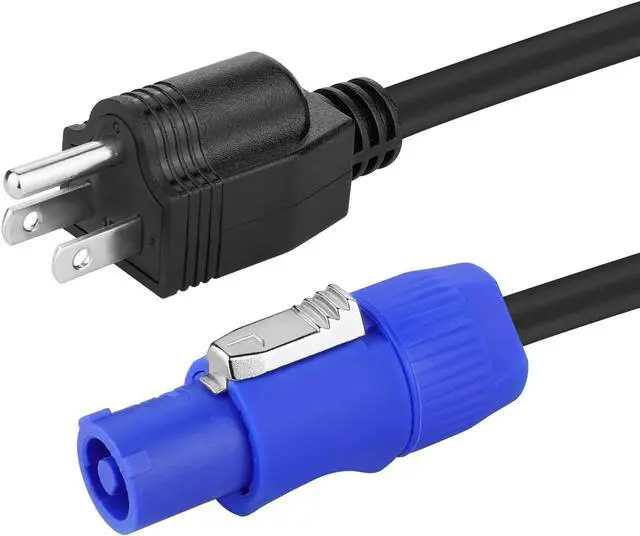 Alt view image 5 of 6 - 2 Pack Stage Light PowerCON Cable with 3 Prong Plug, 20A 3Pin 16AWG, Male to Male Power Cable for Outdoor Stage Lighting Series-1M/3FT (2PC)