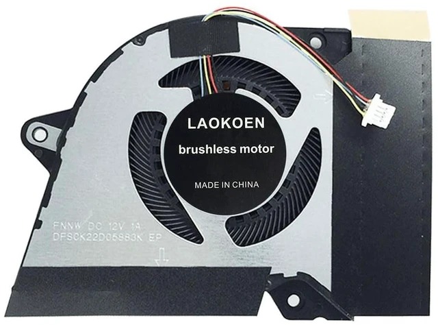 Alt view image 7 of 7 - New Replacement Cooling Fans for ASUS ROG Zephyrus G14 GA401I GA401IV GA401IH GA401IH-BR7N2BL Laptop Series P/N:13NR03F0AP0101 DFSCK22105182H FMBB 13NR03F0AP0301 DFSCK22115181H FMBC 12V 1A Fan
