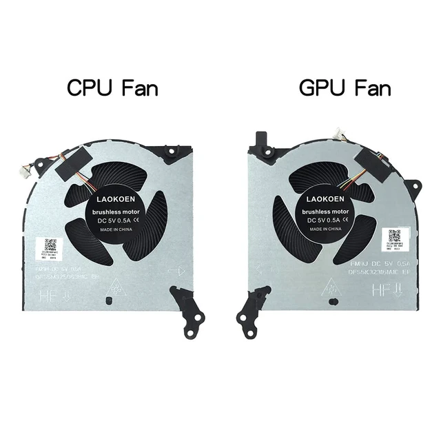Alt view image 7 of 7 - New Replacement Cooling Fans for Lenovo Legion 5-15IMH05(Type:82AU) 5-15IMH05H(Type:81Y6) 5-15ARH05(Type: 82B5) R70002020H Y70002020H Laptop Fan FM9J FM9H DFS5M325063B1C DFS5K323161A1C Fan 5V,0.5A