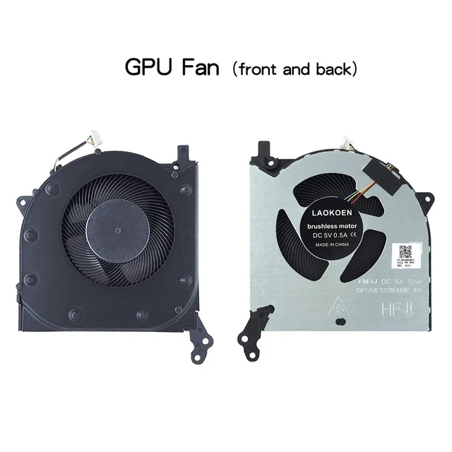 Alt view image 4 of 7 - New Replacement Cooling Fans for Lenovo Legion 5-15IMH05(Type:82AU) 5-15IMH05H(Type:81Y6) 5-15ARH05(Type: 82B5) R70002020H Y70002020H Laptop Fan FM9J FM9H DFS5M325063B1C DFS5K323161A1C Fan 5V,0.5A