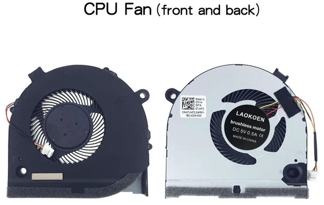 Alt view image 3 of 6 - New Replacement Cooling Fans for Dell G3-3579 G3 15 3579 Gaming Series Laptop CPU+GPU Fan One Pair P/N: 0GWMFV 0TJHF2 5V 0.5A (4-Pin 4-Wire)
