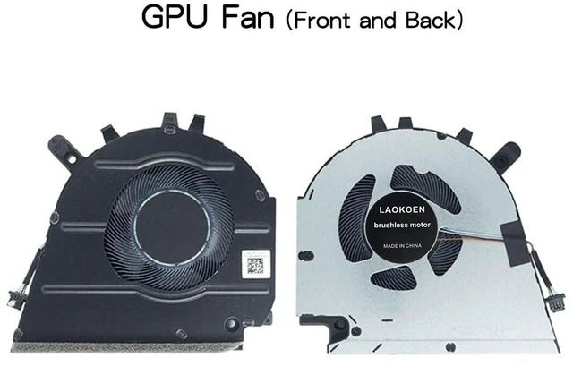 Alt view image 3 of 5 - New Replacement Cooling Fans for dell Inspiron 15 16 Plus 7510 7610 RTX3050 P106F P107F 15-7510 0GJN2R 0CNNWF EG50050S1-CI20-S9A CI30-S9A Fan,Not fit in RTX3060 Laptop