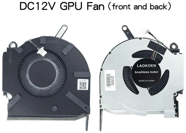 Alt view image 5 of 5 - New Replacement Cooling Fans for HP OMEN Gaming 16-K 16-N 16-K000 16-N000 TPN-Q280 TPN-Q281 Laptop Fan (DC12V Fan for RTX3060/Ti RTX3070/Ti Laptop)